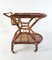 Mid-Century Bar Cart in Bamboo and Rattan, Italy, 1950s, Image 11