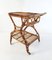 Mid-Century Bar Cart in Bamboo and Rattan, Italy, 1950s 3