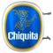 Große Vintage Leuchte, Doppelseitiges Chiquita Schild, Italien 1