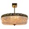 Mid-Century Glass Ceiling Lamp, 1960s, Image 7