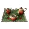 Strawberry-Shape Tea Set by Royal Bayreuth, Germany, 1920s, Set of 4 1