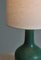 Green Stoneware Lamp, 1940s 9
