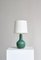 Green Stoneware Lamp, 1940s 2