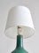 Green Stoneware Lamp, 1940s 5