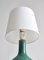 Green Stoneware Lamp, 1940s, Image 5