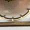 Orologio da tavolo Hollywood Regency in ottone e vetro di Kienzle, Germania, Immagine 13