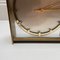 Orologio da tavolo Hollywood Regency in ottone e vetro di Kienzle, Germania, Immagine 8