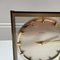 Vintage 1960s Hollywood Regency Brass Glass Table Clock from Kienzle, Germany 4