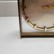 Orologio da tavolo Hollywood Regency in ottone e vetro di Kienzle, Germania, Immagine 9