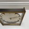Vintage 1960s Hollywood Regency Brass Glass Table Clock from Kienzle, Germany 11
