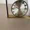 Horloge de Table Hollywood Regency Vintage en Verre par Kienzle, Allemagne, 1970s 9