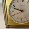 Reloj de mesa Hollywood Regency vintage de vidrio y latón de Kienzle, Germany, años 60, Imagen 8