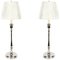 Vintage Ralph Lauren Chrome Table Lamps, 1990s, Set of 2, Image 1