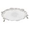 Antique English Victorian Silver Plated Salver, 19th Century 1