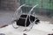 Rocking Chair Sculptural en Chrome et Velours Noir dans le style de Milo Baughman, 1970s 7