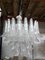 Murano Style Glass Sella Chandelier with Kromo Metal Frame 8