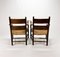 Chaises Modernistes en Chêne et Paille, 1960s, Set de 2 2