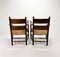 Oak and Straw Modernist Chairs, 1960s, Set of 2 2