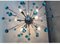 Murano Style Glass Sputnik Blue Italian Handmade Chandelier 4