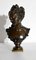 Buste de Femme en Bronze, Fin 1800s 1