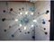 Murano Stil Glas Sputnik Multicolors Handgefertigter Italienischer Kronleuchter 2