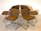 Vintage Steel Dining Chairs, 1970s, Set of 6, Image 2
