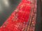 Vintage Red Oushak Runner Rug 4