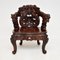 Fauteuil Antique en Bois Sculpté, Chine, 1890s 2