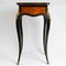 Louis XV Natural Blackened Rosewood Inlay Console Table 7