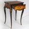 Louis XV Natural Blackened Rosewood Inlay Console Table 9