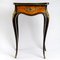 Louis XV Natural Blackened Rosewood Inlay Console Table 1