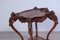 Living Room Tea Table with Tray in Carved Walnut, 1800s 14