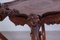 Living Room Tea Table with Tray in Carved Walnut, 1800s, Image 16