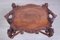 Living Room Tea Table with Tray in Carved Walnut, 1800s, Image 7