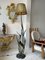 Large 20th Century Heron Floor Lamp in Bronze 4