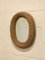 Oval Mirror in Wicker and Bamboo, 1980s 2