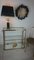 Spanish Console Table in Brass and Glass with Bevelled Mirror 11