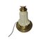 Lamp and Wall Lamp in Gilded Metal and Porcelain, Set of 2 11