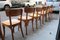Beech Dining Chairs from Taverna Vecchia, Milan, 1930s, Set of 8 4