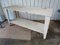 Vintage Industrial Table in White Paint 12