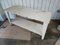 Vintage Industrial Table in White Paint 11