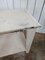 Vintage Industrial Table in White Paint 9