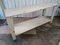 Vintage Industrial Table in White Paint 2