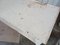 Vintage Industrial Table in White Paint 4