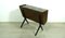 Mid-Century Modern Rack Side Table with Black Glass Top, 1950s 5