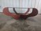 Mahogany Coffee Table with Smoked Glass Top 13