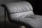 Postmodern Lounge Chair in Grey Leather by Giovanni Offredi for Saporiti, 1974 2