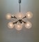 Mid-Century Glass Chandelier Hanging Lamp, 1970s 2