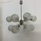 Mid-Century Glass Chandelier Hanging Lamp, 1970s 7