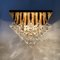 Mid-Century Gold Ceiling Lamp from Kalmar, 1970s, Image 20